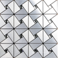 rústico de alumínio escovado cinza metal mosaico barato